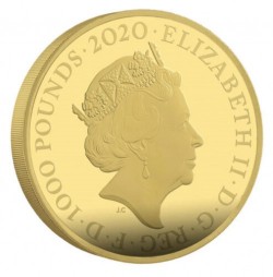 RM社の定価以下 2020年 英国 ジェームスボンド 1キロプルーフ金貨