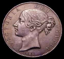 MS60レベル 1845年 英国 ヤング・ヴィクトリア女王 クラウン銀貨 CGS-UK 60 MS60レベル 1845年 英国 ヤング・ヴィクトリア女王 クラウン銀貨 CGS-UK 60