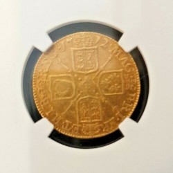 1712 英国 アン女王ギニー金貨 NGC XF45