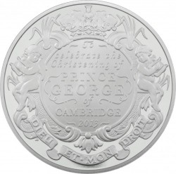発行たったの38枚 94グラムのプラチナ 2013年 英国 ジョージ王子洗礼記念 ピエフォー プラチナ貨