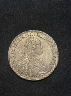 1754年ドイツ レーゲンスブルク フランツ1世 ターラー 銀貨