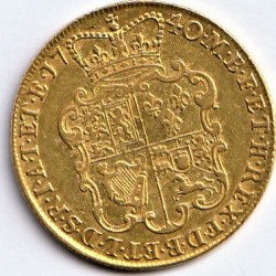 鑑定なし(XF)1740年 英国 ジョージ2世 2ギニー金貨 鑑定なし(XF)1740年 英国 ジョージ2世 2ギニー金貨