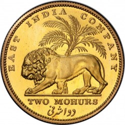 割引 高鑑定 PCGS 2位 1835年 東インド 2モハール 金貨 リストライク ウィリアム4世 PCGS PR63