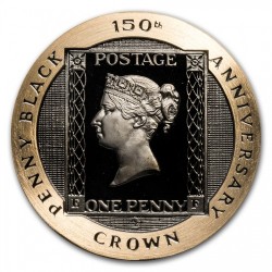 1990年 マン島 ペニーブラック 2オンスプルーフ金貨