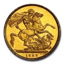 1823年 英国 ジョージ4世 2ポンド金貨 PCGS MS62