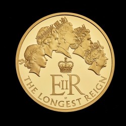 シリアル番号 No.1 トライアル・パターン 2015年 英国 即位最長記念 1キロプルーフ金貨