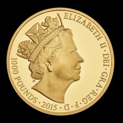 シリアル番号 No.1 トライアル・パターン 2015年 英国 即位最長記念 1キロプルーフ金貨