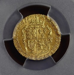 1762年 英国 ジョージ3世 1/4ギニー金貨 PCGS MS63