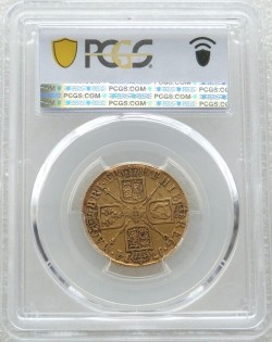 1714年 英国 アン女王ギニー金貨 PCGS XF45