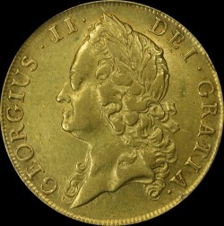 1740/39年 英国 ジョージ2世 2ギニー金貨 PCGS AU50