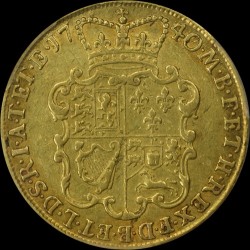 1740/39年 英国 ジョージ2世 2ギニー金貨 PCGS AU50