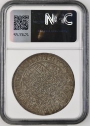 最高鑑定 鑑定7枚のみ 1618年 ドイツ ザクセン ターラー銀貨 NGC MS63