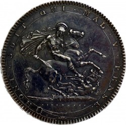 日曜特売 最終値下げ 即発送 1818年 英国 ジョージ3世 クラウン銀貨