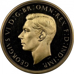 高鑑定 1937年 英国 ジョージ6世 5ポンドプルーフ金貨 NGC PF65 ULTRA CAMEO
