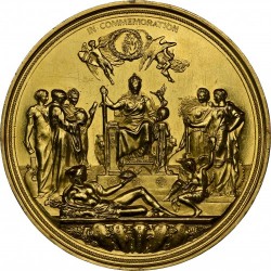 即発送 1887年 英国 ヴィクトリア女王 ゴールデン ジュビリー ゴールドメダル NGC Proof Details - Edge Damage