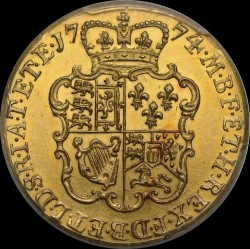 R3 PCGS5番目 1774年 英国 ジョージ3世 プルーフギニー金貨 PCGS PR62 R3 PCGS5番目 1774年 英国 ジョージ3世 プルーフギニー金貨 PCGS PR62