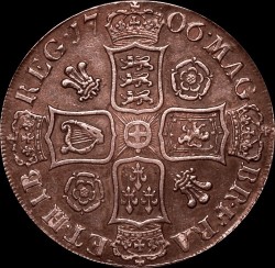 統合前（Pre-Union）1706年 英国 アン女王クラウン銀貨