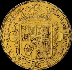 1692年 英国 ウィリアム＆メアリー 5ギニー金貨 EF