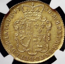 1738年 英国 ジョージ2世 ヤング肖像 2ギニー金貨 NGC AU55 1738年 英国 ジョージ2世 ヤング肖像 2ギニー金貨 NGC AU55