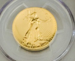 2009年 米国 ウルトラハイリリーフ金貨 PCGS MS70PL Moyサインラベル