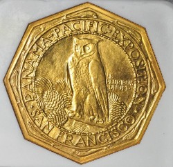 1915-S パナマパシフィック$50金貨 NGC MS65
