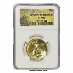 2009年 米国 ウルトラハイリリーフ金貨 NGC MS70PL