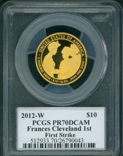 2012 ファーストスパウズ フランシス・クリーブランド 1st PCGS MS70/PR70DCAM First Strike 2枚セット