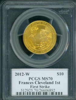 2012 ファーストスパウズ フランシス・クリーブランド 1st PCGS MS70/PR70DCAM First Strike 2枚セット