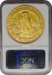 1915-S パナマ・パシフィック50ドルラウンド金貨NGC MS61