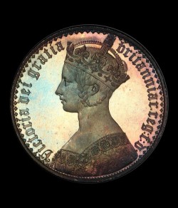   最高鑑定 1847年英国ゴシッククラウン銀貨PCGS PR67 Cameo