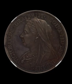 1893年英国クラウンプルーフ銀貨NGC PF65