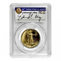 2009年 米国 ウルトラハイリリーフ金貨 PCGS MS70PL Moyサイン入り