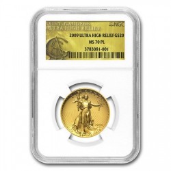 2009年 米国 ウルトラハイリリーフ金貨 NGC MS70PL