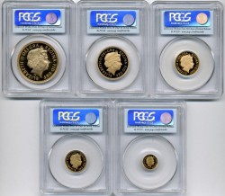 2011年英国ソブリン5プルーフ金貨セットPCGS PR70DCAM First Strike