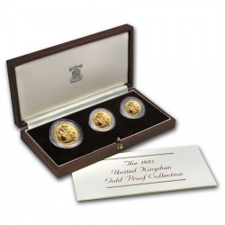1983年英国ソブリンプルーフ金貨3枚セット