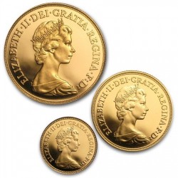 1983年英国ソブリンプルーフ金貨3枚セット