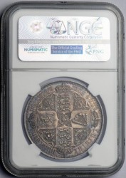 1847年英国ゴチッククラウン銀貨NGC PF58