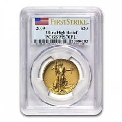 2009年 米国 ウルトラハイリリーフ金貨 PCGS MS70PL First Strike