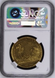 鑑定一枚のみ 1702年英国アン女王戴冠式記念メダルNGC MS61 鑑定一枚のみ 1702年英国アン女王戴冠式記念メダルNGC MS61