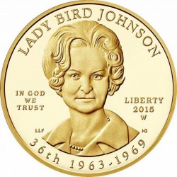 2015-W ファーストスパウズ Lady Bird Johnson PCGS MS70 First Spouse