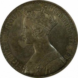 1847年英国ゴシッククラウン銀貨PCGS PR63 UNDECIMO