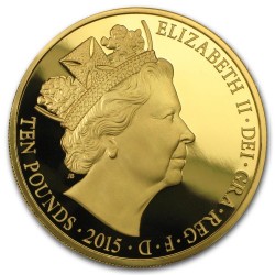 2015年英国5オンス金貨（最長王位即位）