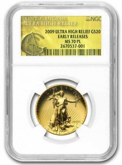 最終値下げ！国内最安値保証 2009年 米国 ウルトラハイリリーフ金貨 NGC MS70PL Early Release