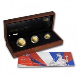 発売わずか125セットのみ 2013年英国ブリタニアプルーフ金貨3枚セット
