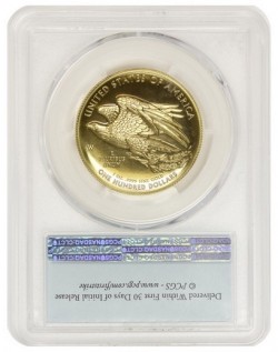 2015年米国リバティ・ハイリリーフ金貨 PCGS MS70PL First Strike