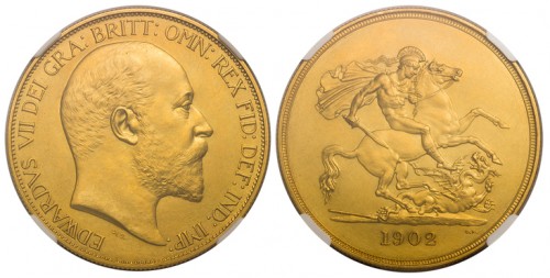 イギリス エドワード7世 1908年 ソブリン 金貨 美品 Sold】【国宝】1467-68年 エドワード4世 リアル金貨 MS63 NGC
