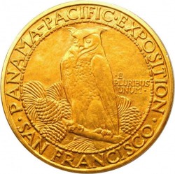 間違いなく最安値！ 1915-S年 パナマ・パシフィック $50ラウンド金貨 PCGS AU58