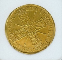 1701年英国ウィリアム3世5ギニー金貨 NNC AU55 1701年英国ウィリアム3世5ギニー金貨 NNC AU55