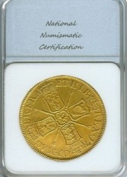 1701年英国ウィリアム3世5ギニー金貨 NNC AU55