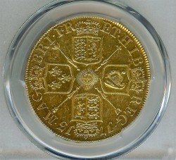 1713年英国アン女王5ギニー金貨 PCGS AU50